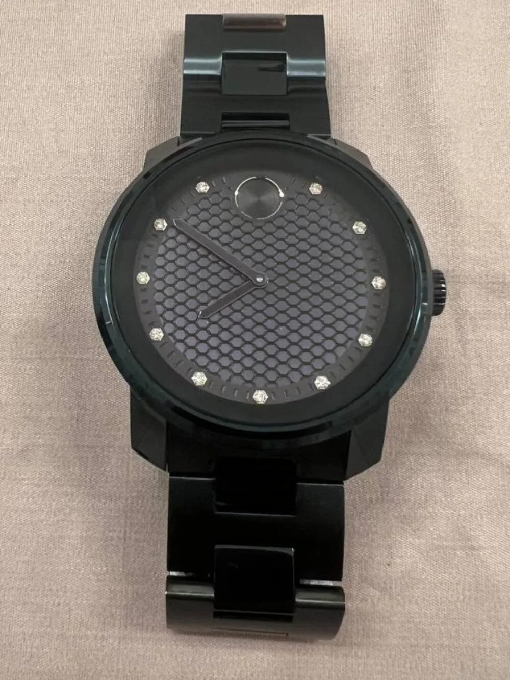 Movado Bold Watch Blue with Diamond accents